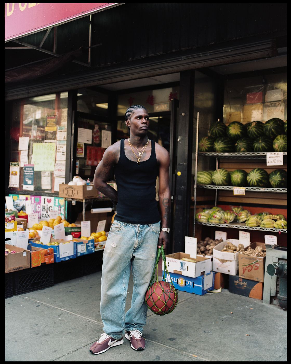 Outside the deli