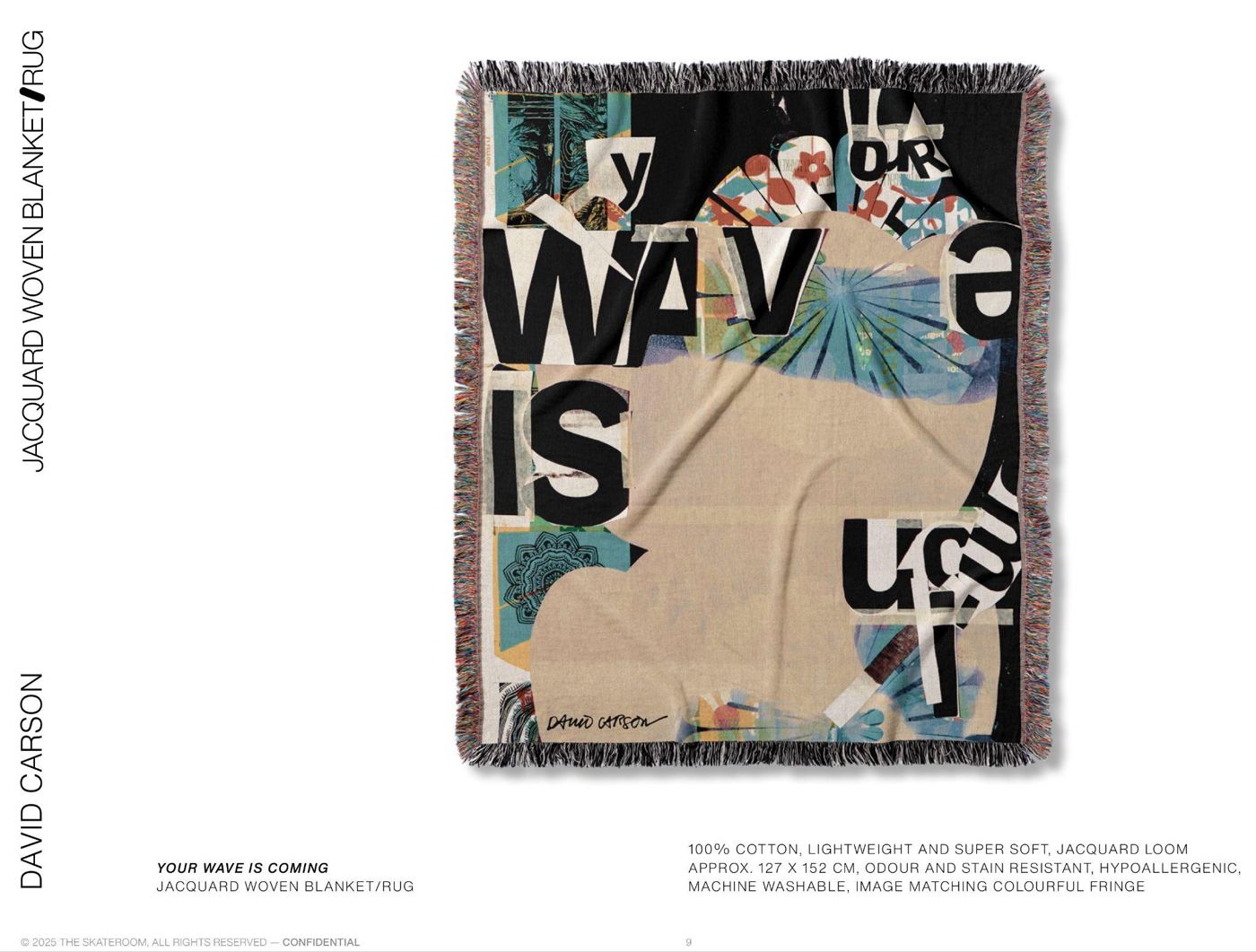 Jacquard woven blanket