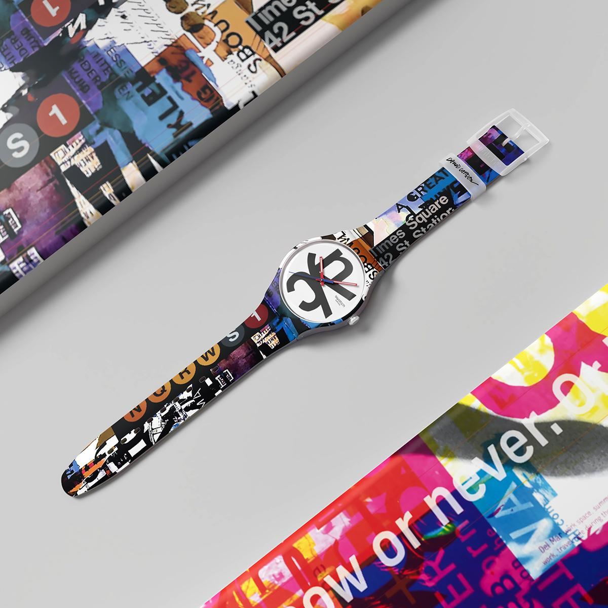 Watch flat lay